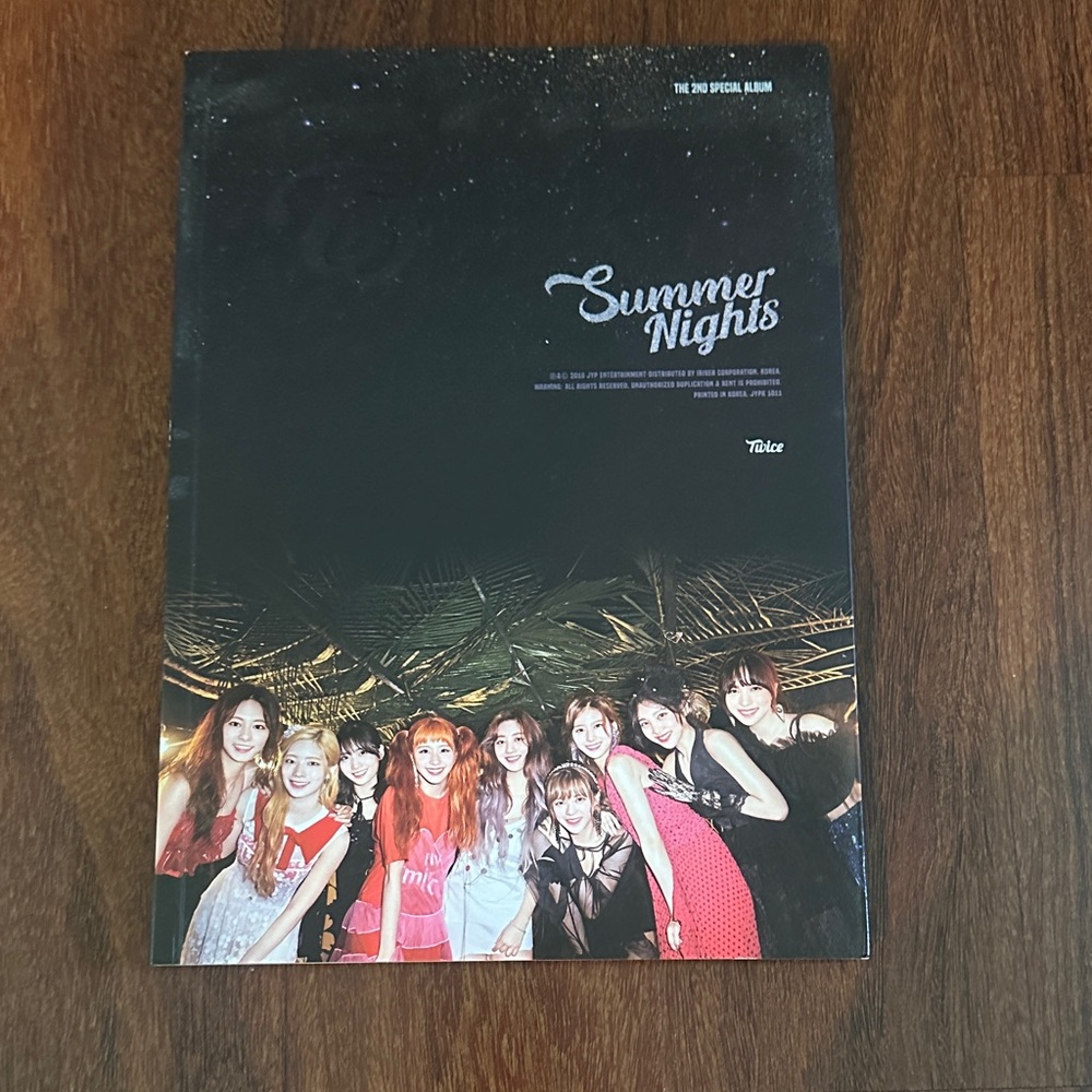 Twice K-Pop Summer Nights Album + photo cards Version C